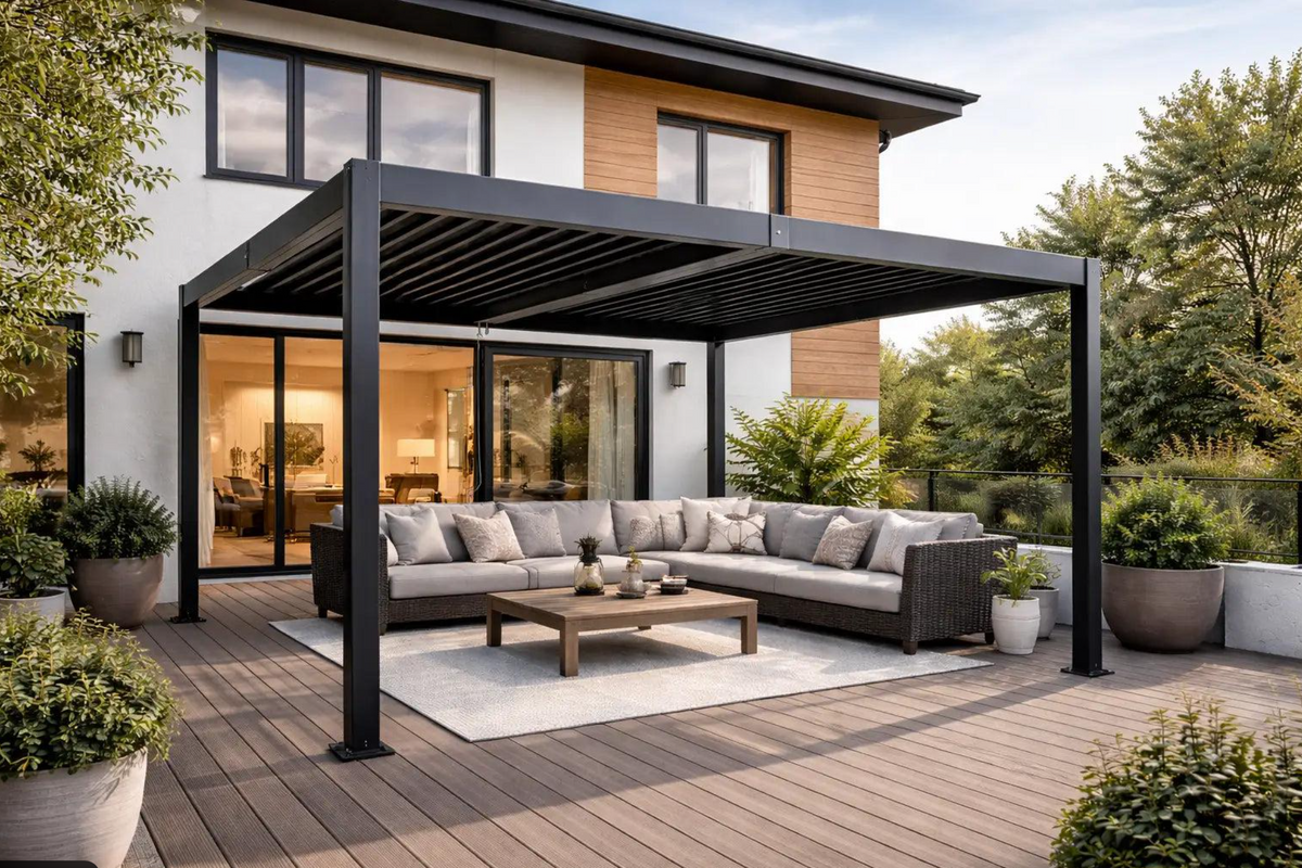 sklum es Pergola Bioclimatique Motorisée en Aluminium