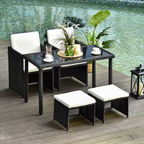 sklum es Salon de Jardin d’Angle avec Table à Manger