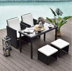 sklum es Salon de Jardin d’Angle avec Table à Manger
