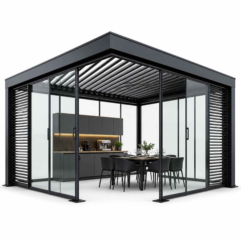 sklum es Pergola Bioclimatique Motorisée en Aluminium