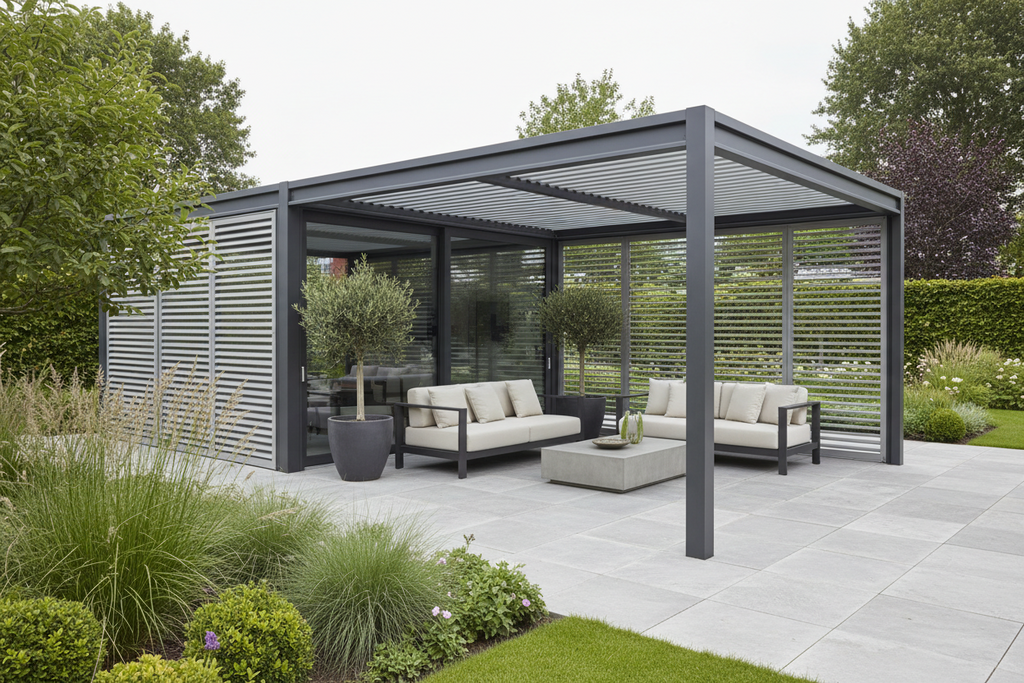 sklum es Pergola Bioclimatique Motorisée en Aluminium